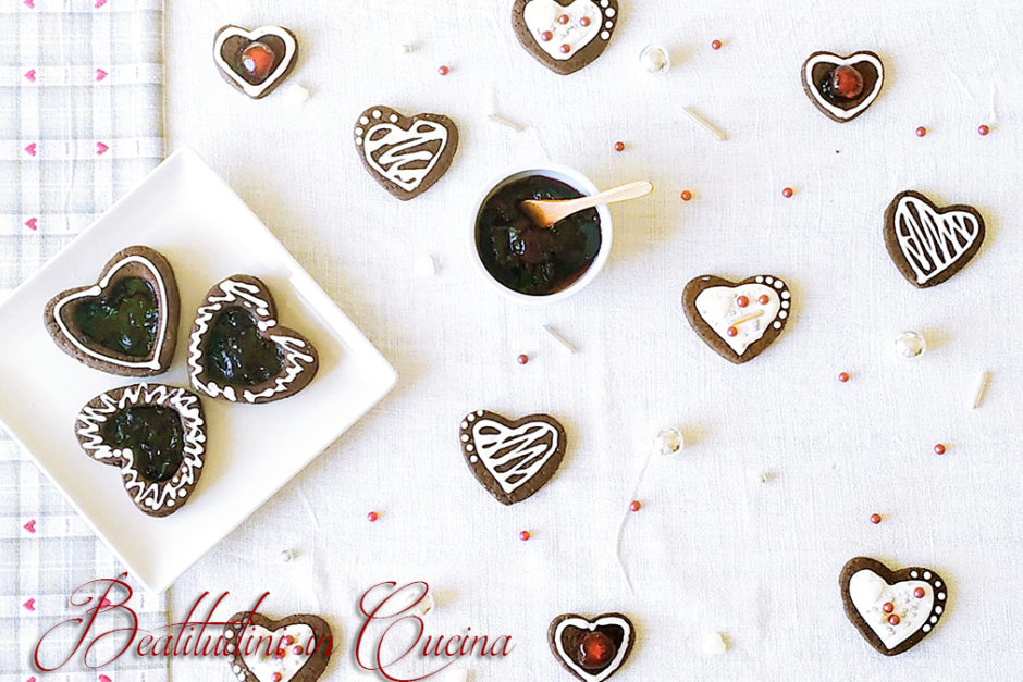 Biscotti al cioccolato per San Valentino - Beatitudini in Cucina
